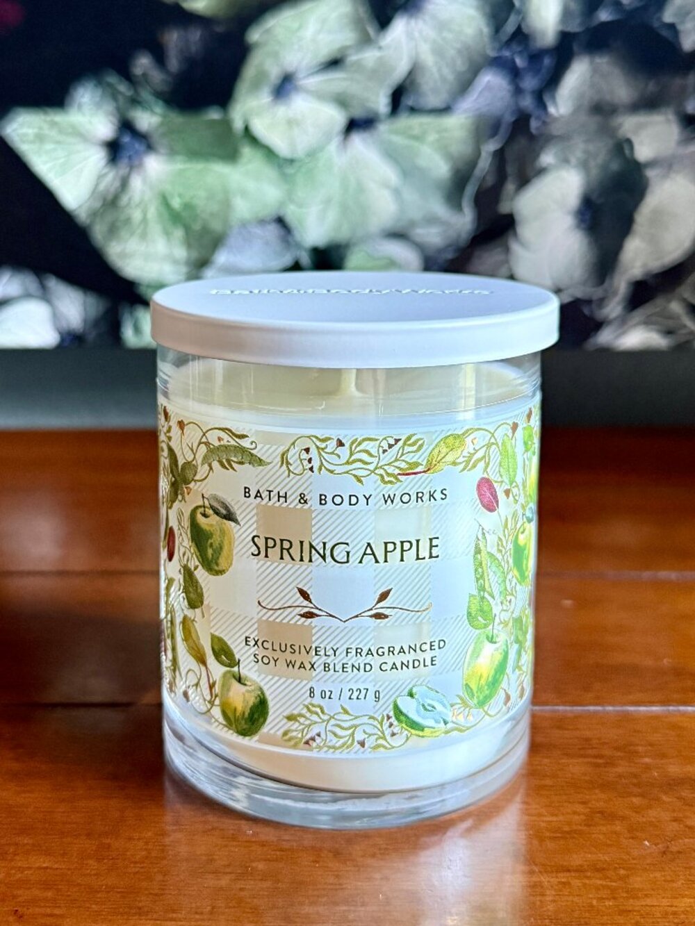 NEW SPRING APPLE Single Wick Candle Bath & Body Works